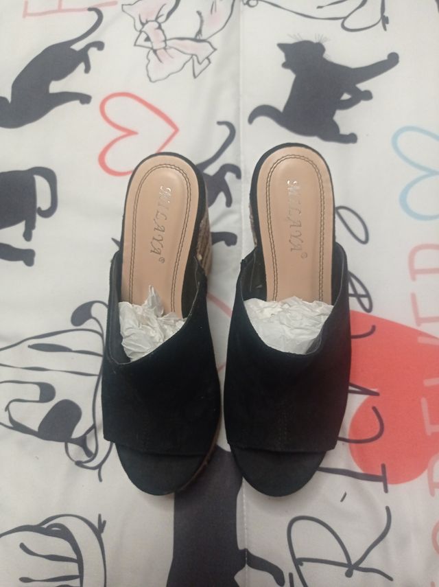 Sandalias cuña negras Sula22