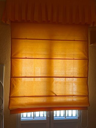 Estor enrollable naranja 2,50x1,28m