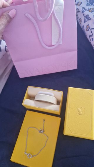 Pulsera plata corazón infinito