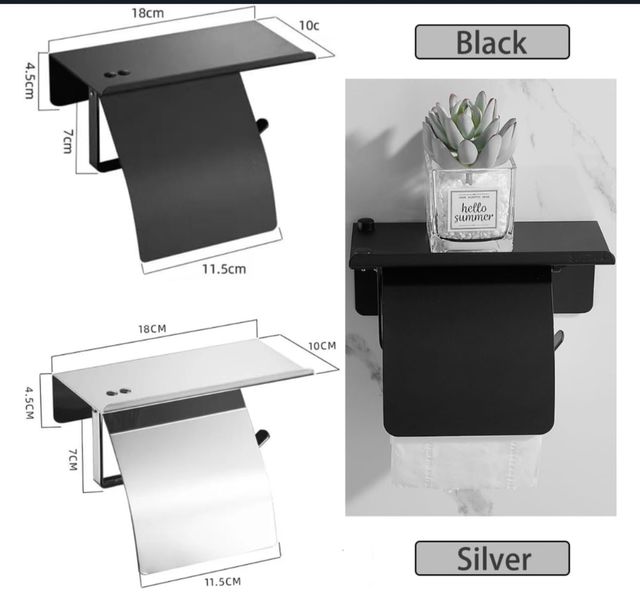 Porta rotolo carta igienica metallo