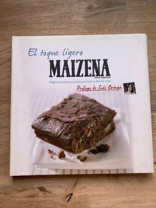 Libro de cocina, recetario con maizena