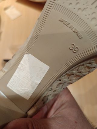 Zapatos beige mujer talla 30