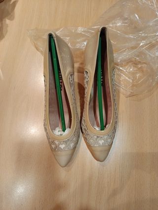 Zapatos beige mujer talla 39