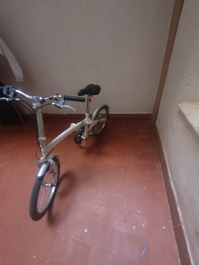 Bicicleta Plegable Blanca
