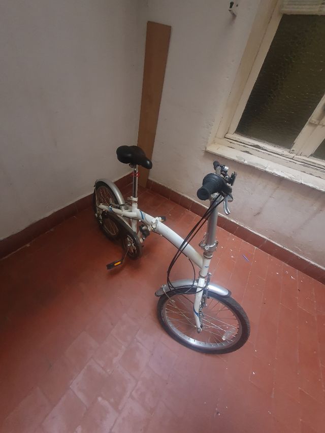 Bicicleta Plegable Blanca