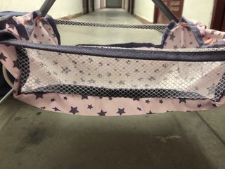 Carrito Muñecas - Azul con Estrellas