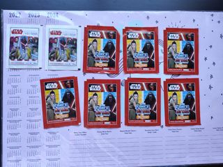 9 sobres cromos Star Wars Force Attax