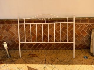 Cabecero cama blanco forja