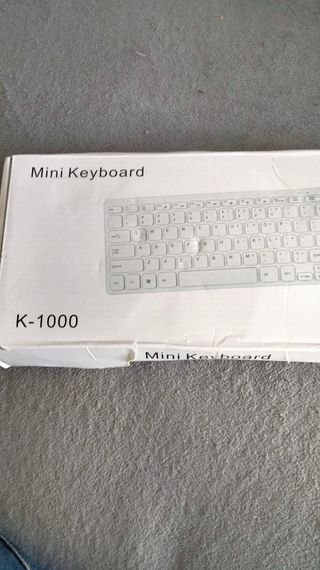 Mini teclado K-1000 Mac+Pc blanco