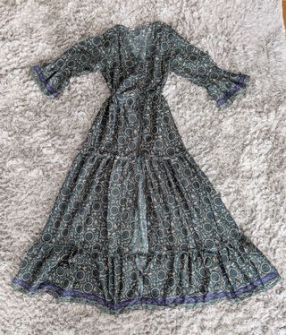 Vestido boho seda talla única