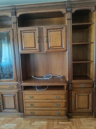 Mueble salón madera maciza