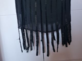 Vestido Mango negro lentejuelas talla XS