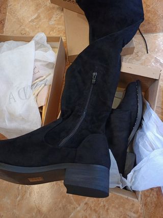 Botas altas mujer negras