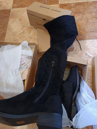 Botas altas mujer negras