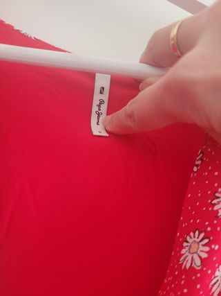 Vestido rojo Pepe Jeans - flores