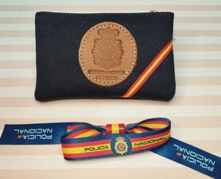 NOVEDAD! MONEDERO LONA-PIEL POLICIA Y PULSERA REGA