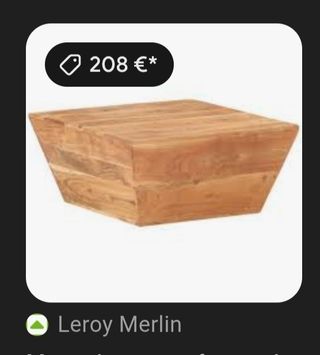 Mesa de centro de madera