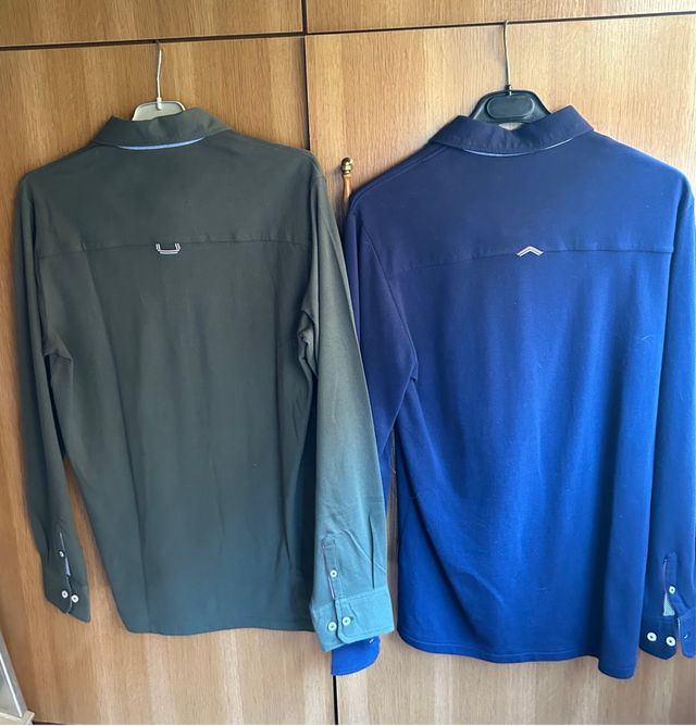 2 Polos manga larga hombre