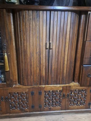 Mueble salón madera maciza