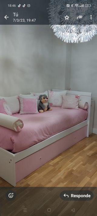 Cama nido con cama supletoria y mesilla