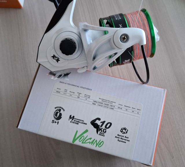 Mulinello Pesca Volcano VX6000 + trecciato