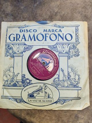 Disco 78 rpm El Pájaro Azul