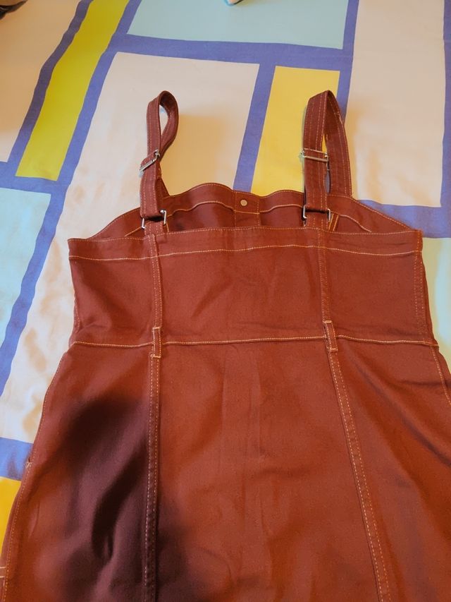 Vestido tejano marrón