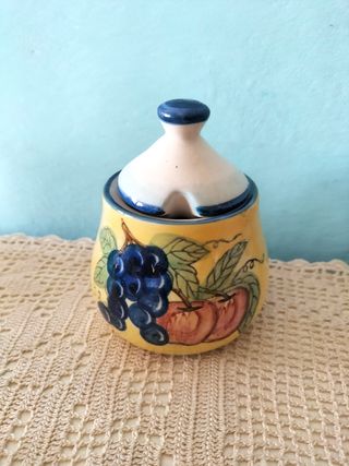 Zuccheriera frutta dipinta a mano