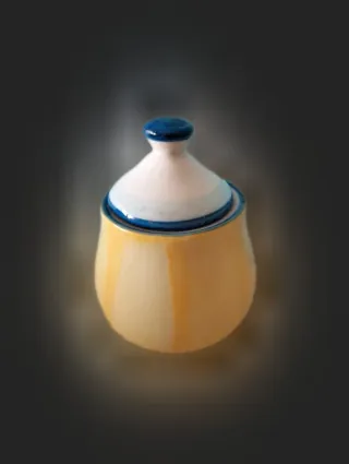 Zuccheriera frutta dipinta a mano