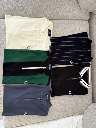 5 Polos Fred Perry - Talla L