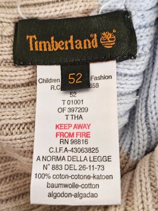 Berretto Timberland cotone  bimbo(niño) 3 anni
