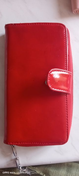 Cartera roja - monedero