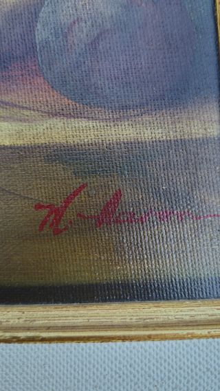 Bodegón óleo sobre lienzo - Marco dorado