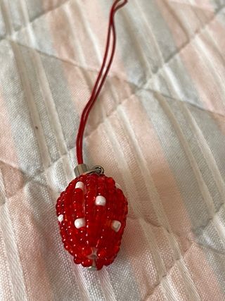 Portachiavi kawaii: 2 fragole & 1 rana