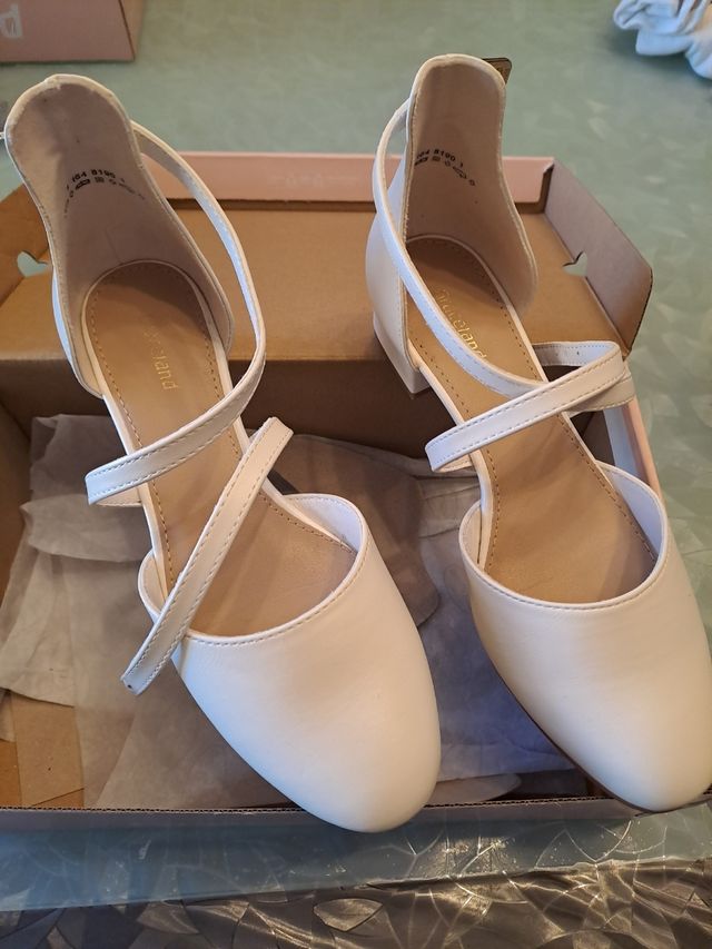 Sandali bianchi donna tacco 36