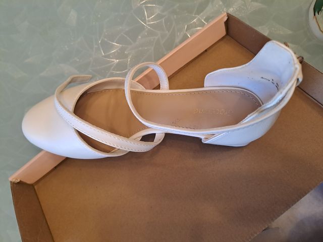 Sandali bianchi donna tacco 36