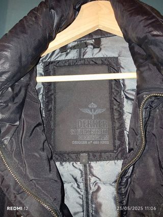 Chaqueta Dekker negra hombre