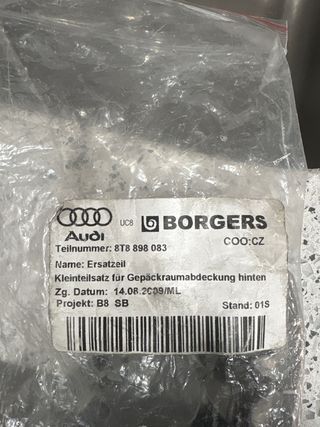 Manetas bandeja maletero Audi A5