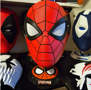 Casco texturizado mascara Spiderman hombre araña 