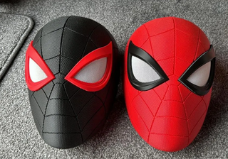 Casco texturizado mascara Spiderman hombre araña 