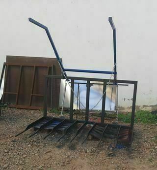 RECOGEDOR DE SARMIENTO DE LEÑA Y RESTOS DE PODA