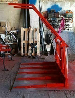 RECOGEDOR DE SARMIENTO DE LEÑA Y RESTOS DE PODA