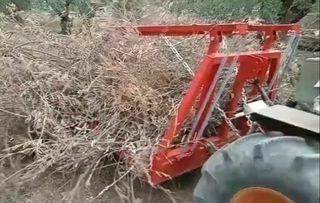 RECOGEDOR DE SARMIENTO DE LEÑA Y RESTOS DE PODA