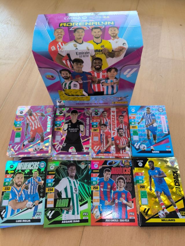 Lote 62 Cartas adrenalyn xl laliga 23-24