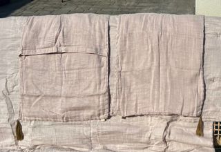 Fundas almohadas muselina | 2uds en rosa empolvado