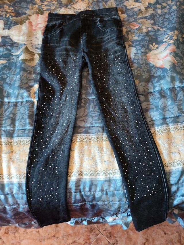 Leggings imitando a vaquero.da de una S a XL