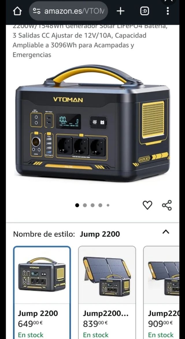 Estación carga Vtoman 2200 - Nueva