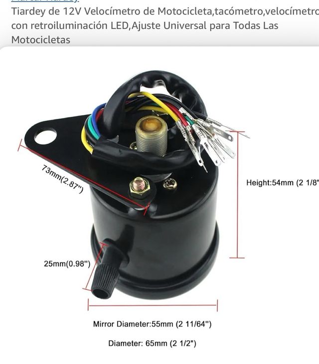 Cuentarevoluciones moto - 0-13000rpm