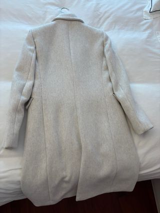 Saco de lana largo gris - Talla S
Mango