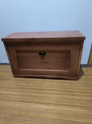 Banco zapatero madera marrón